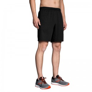 شورت ورزشی مردانه بروکس مدل Brooks Men Rep 8 Short|ذغالی