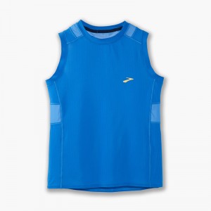تاپ ورزشی زنانه بروکس مدل Brooks Women's Atmosphere Sleeveless Shirt|آبی
