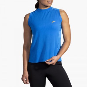 تاپ ورزشی زنانه بروکس مدل Brooks Women's Atmosphere Sleeveless Shirt|آبی