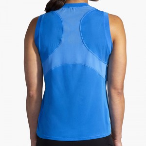 تاپ ورزشی زنانه بروکس مدل Brooks Women's Atmosphere Sleeveless Shirt|آبی