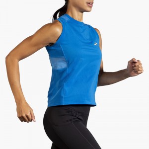 تاپ ورزشی زنانه بروکس مدل Brooks Women's Atmosphere Sleeveless Shirt|آبی