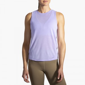 تاپ ورزشی زنانه بروکس مدل Brooks Women's Distance Tank Top|یاسی