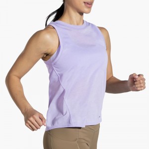 تاپ ورزشی زنانه بروکس مدل Brooks Women's Distance Tank Top|یاسی