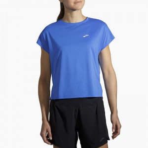 تیشرت ورزشی زنانه بروکس مدل Brooks Women Sprint Free Short Sleeve|آبی