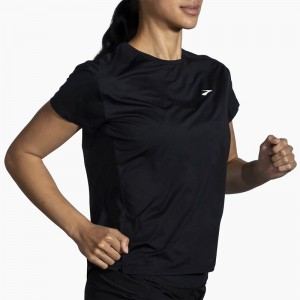 تیشرت ورزشی زنانه بروکس مدل Brooks Women Sprint Free 2 Short Sleeve|مشکی