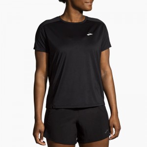 تیشرت ورزشی زنانه بروکس مدل Brooks Women Sprint Free 2 Short Sleeve|مشکی