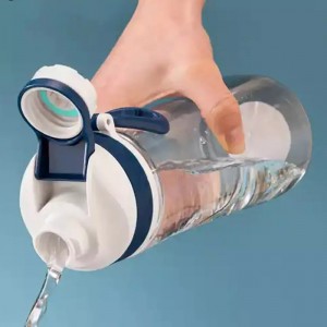 قمقمه شوتای گنجایش 0.75 لیتر مدل Shotay water bottle|سفید سرمه ای