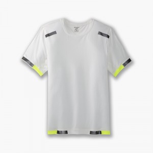 تیشرت ورزشی مردانه بروکس مدل Brooks Mens Carbonite Short Sleeve|سفید