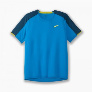 تیشرت ورزشی مردانه بروکس مدل Brooks Men's Atmosphere Short Sleeve|آبی