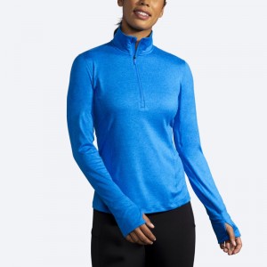 نیم زیپ ورزشی زنانه بروکس مدل Brooks Women's Dash 1/2 Zip|آبی