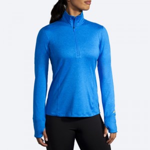 نیم زیپ ورزشی زنانه بروکس مدل Brooks Women's Dash 1/2 Zip|آبی