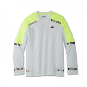 آستین بلند ورزشی مردانه بروکس مدل Brooks Mens Carbonite Long Sleeve|سفید