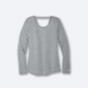 آستین بلند ورزشی زنانه بروکس مدل Brooks Women's Distance Long Sleeve|سفید