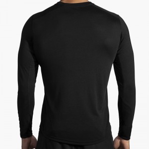 آستین بلند ورزشی مردانه بروکس مدل Brooks Men's Distance Long Sleeve|مشکی