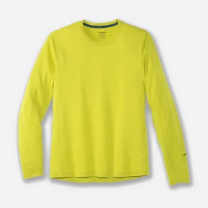 آستین بلند ورزشی مردانه بروکس مدل Brooks Men's Distance Long Sleeve|سبز