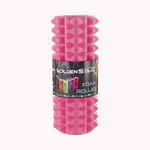 فوم رولر آجدار گلدن استار طول 33 سانتی متر  مدل Golden Star Foam Rollers|صورتی