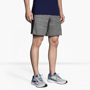 شورت ورزشی مردانه بروکس مدل Brooks Men Rep 8 Short|طوسی