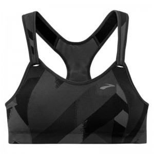 نیم تنه ورزشی زنانه بروکس مدل  Brooks Rebound Racer Bra|طوسی