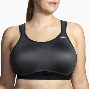 نیم تنه ورزشی زنانه بروکس مدل Brooks Maia Sports Bra|طوسی