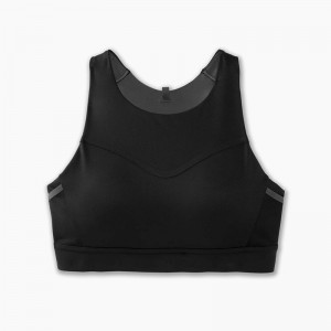 نیم تنه ورزشی زنانه بروکس مدل Brooks 3 Pocket Sports Bra| مشکی
