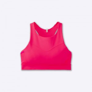 نیم تنه ورزشی زنانه بروکس مدل Brooks 3 Pocket Sports Bra|صورتی