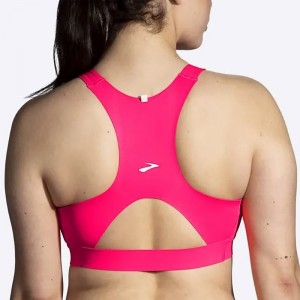 نیم تنه ورزشی زنانه بروکس مدل Brooks 3 Pocket Sports Bra|صورتی