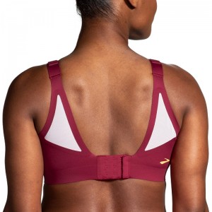 نیم تنه ورزشی زنانه بروکس مدل Brooks Scoopback 2 Sports Bra| زرشکی