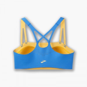 نیم تنه ورزشی زنانه بروکس مدل Brooks Dare Crisscross Run Bra|آبی