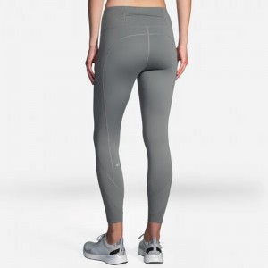 لگ ورزشی زنانه بروکس مدل Brooks Women's Method 7/8 tight|طوسی