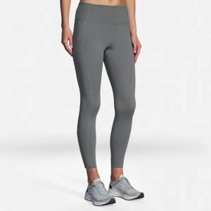 لگ ورزشی زنانه بروکس مدل Brooks Women's Method 7/8 tight|طوسی