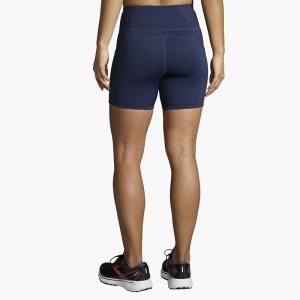 شورت تایت ورزشی زنانه بروکس مدل Brooks Women's Method5" Short Tight|سرمه ای