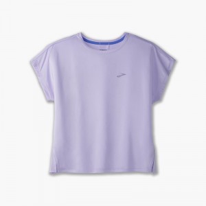 تیشرت ورزشی زنانه بروکس مدل Brooks Women Sprint Free Short Sleeve|یاسی