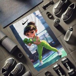 زیر انداز ورزشی طرح دار مدل Patterned sports towel|یک تکه