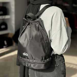 کوله جا‌کفشی‌دار الو Alo Shoe-Compartment Backpack | کد ۷۰۱۴ مشکی