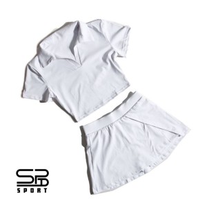 ست کراپ دامن وارداتی Crop and skirt set| آستین کوتاه