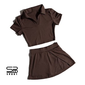 ست کراپ دامن وارداتی Crop and skirt set| آستین کوتاه