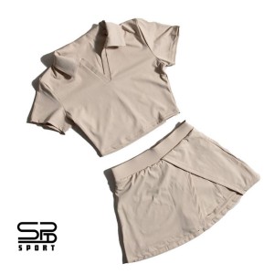 ست کراپ دامن وارداتی Crop and skirt set| آستین کوتاه
