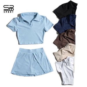 ست کراپ دامن وارداتی Crop and skirt set| آستین کوتاه