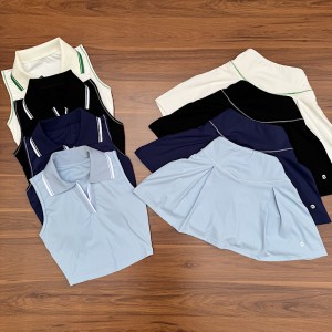 ست کراپ دامن ورزشی زنانه Women's sports crop skirt set|کشاله دار