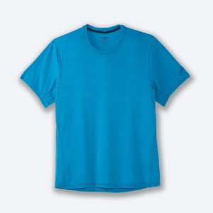تیشرت ورزشی مردانه بروکس مدل Brooks Men's Distance Short Sleeve|آبی