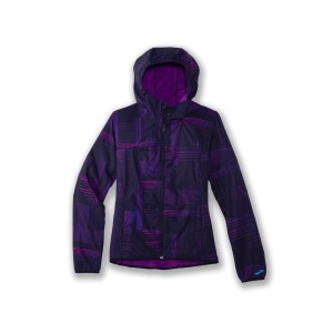 سویشرت ورزشی زنانه بروکس مدل Brooks Women's Canopy Jacket|بنفش طرح دار