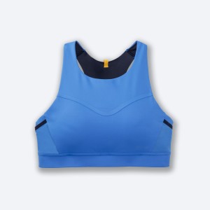 نیم تنه ورزشی زنانه بروکس مدل Brooks 3 Pocket Sports Bra|آبی