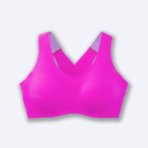 نیم تنه ورزشی زنانه بروکس مدل Brooks Dare Crossback Run Bra|ارغوانی