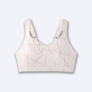 نیم تنه ورزشی زنانه بروکس مدل Brooks Convertible Sports Bra|صورتی طرح دار