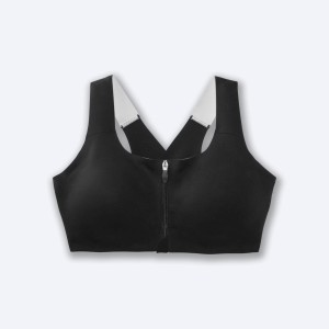 نیم تنه ورزشی زنانه بروکس مدل Brooks Dare Zip Run Bra|مشکی