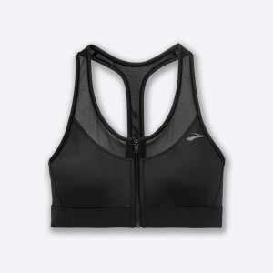 نیم تنه ورزشی زنانه بروکس مدل Brooks FastForward  Zip|ذغالی