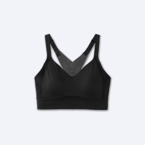 نیم تنه ورزشی زنانه بروکس مدل Brooks Interlace Sports Bra|مشکی
