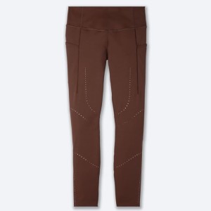 لگ ورزشی زنانه بروکس مدل Brooks Women's Method 7/8 Tight|قهوه ای