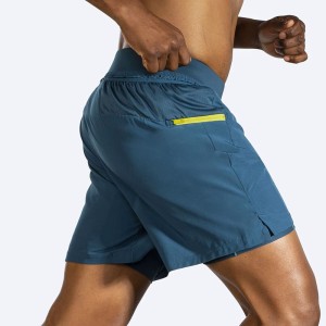 شورت ورزشی مردانه بروکس مدل Brooks Men's Sherpa 7" 2-in-1 Short