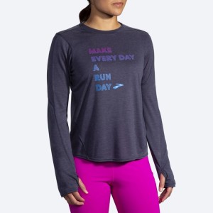 آستین بلند ورزشی زنانه بروکس مدل Brooks Women's Distance Graphic Long Sleeve